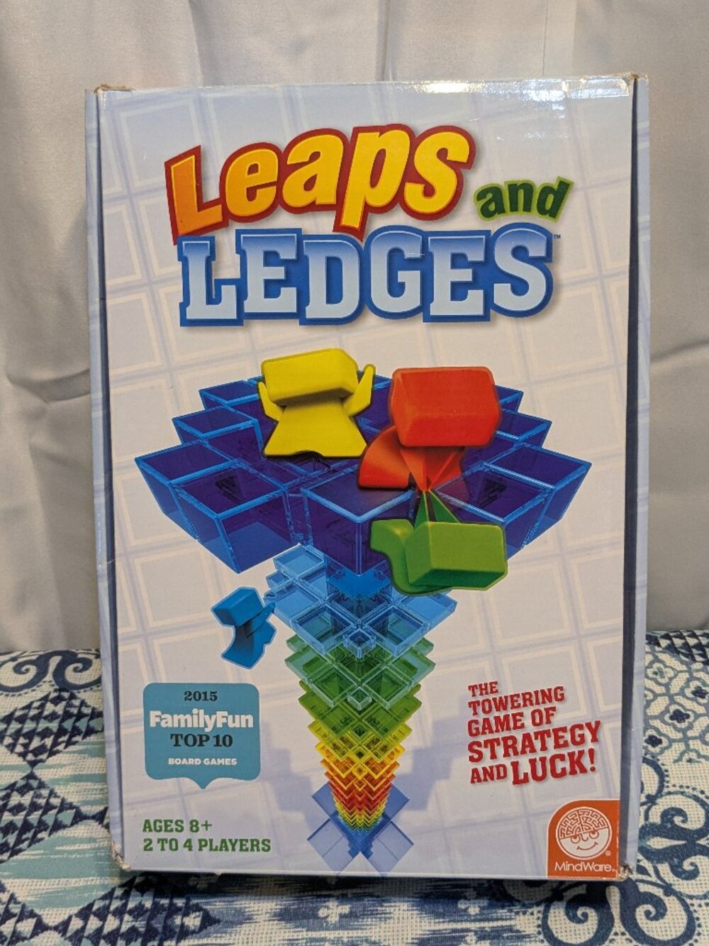Leaps and Ledges Game COMPLETE Kids Tower Strategy Race Game Mindware 2014 Fun